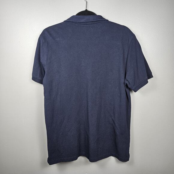 s.Oliver Men’s Navy Polo Shirt L Soft Cotton Minimalist Essential Casual Style - Picture 2 of 7